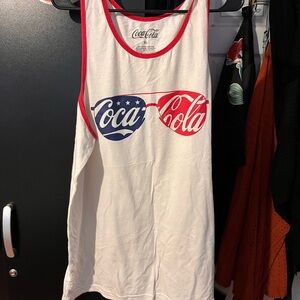 Coca-Cola Red and White Tank Top